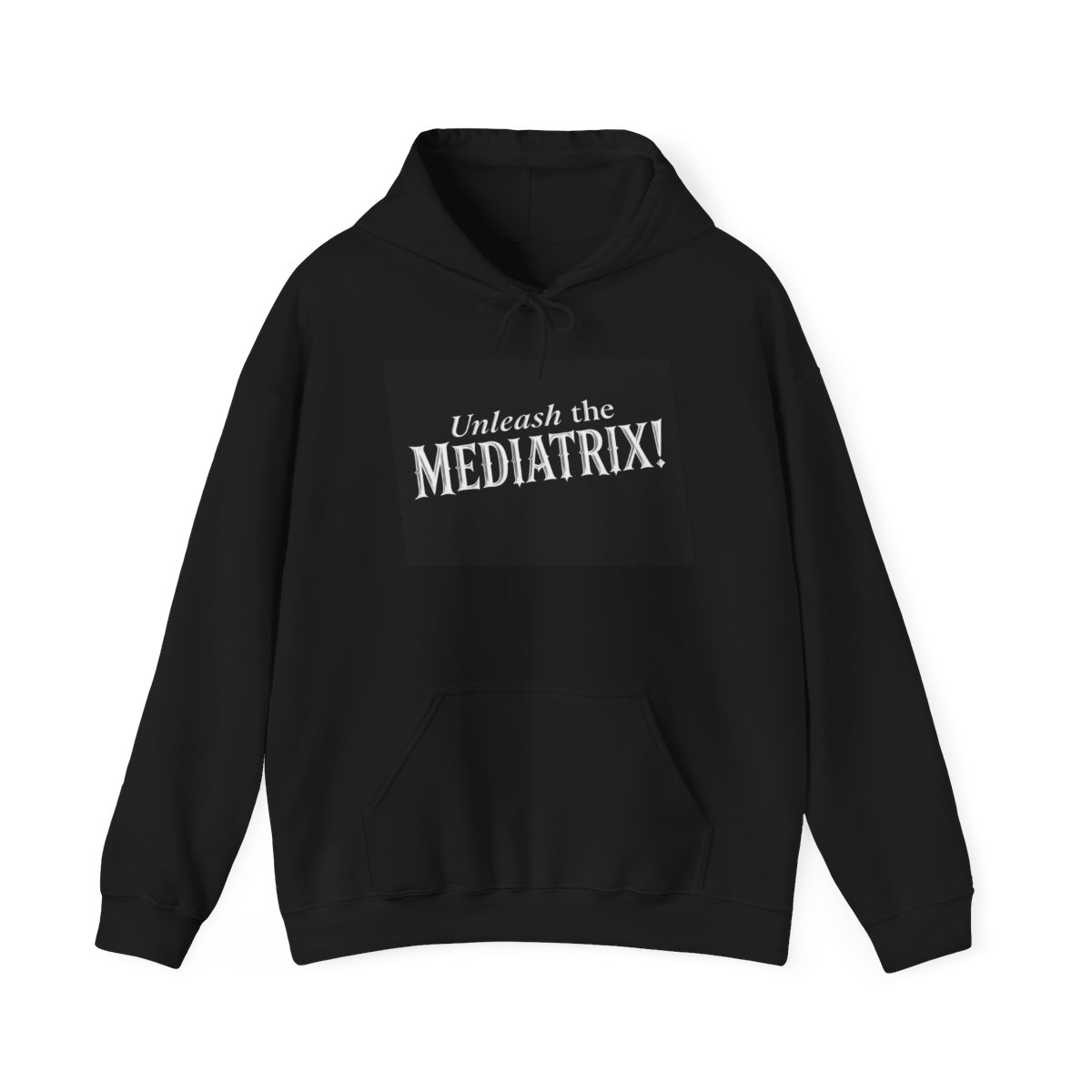 Mediatrix Hoodie — Black front