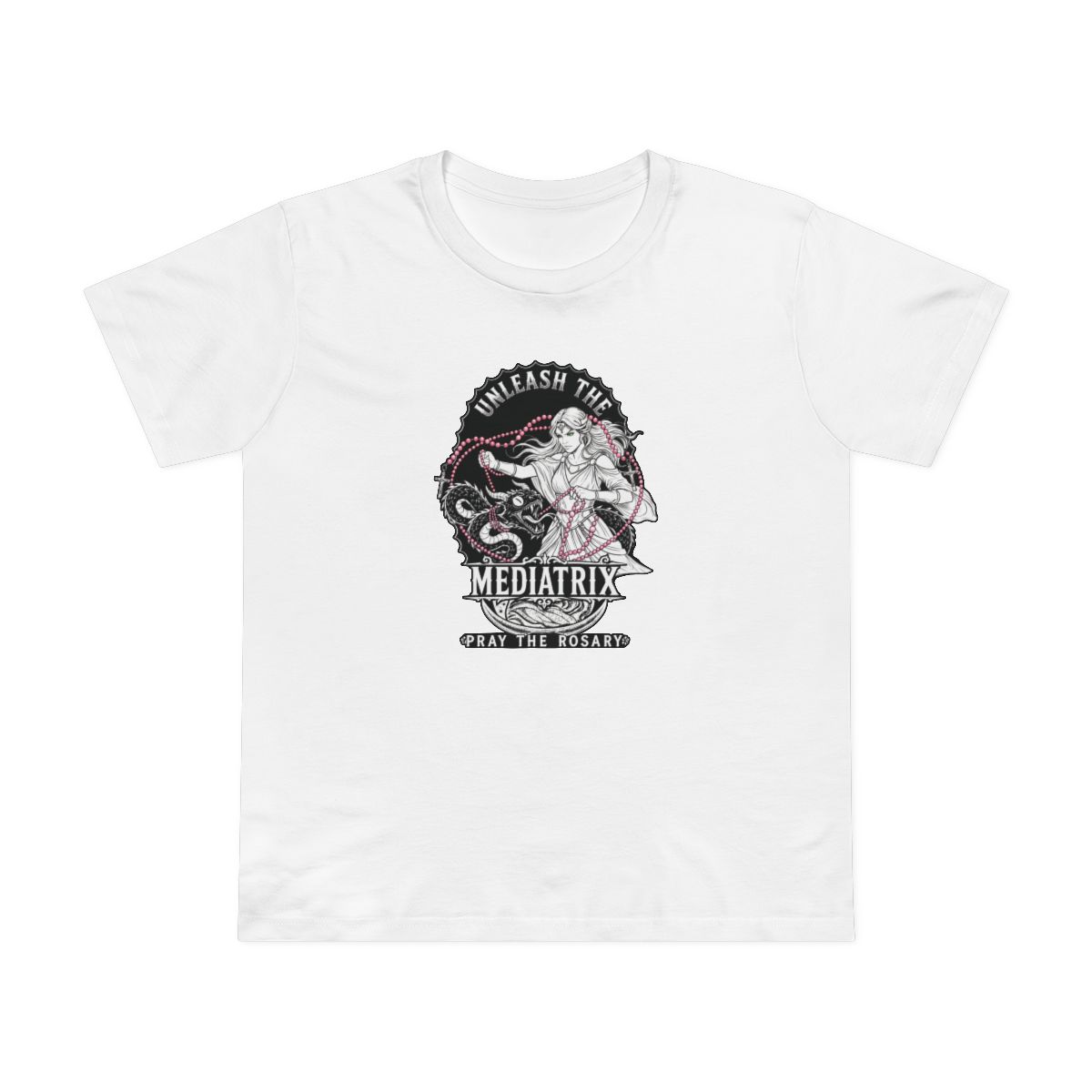 Mediatrix Mythical Warrior Tee — White front